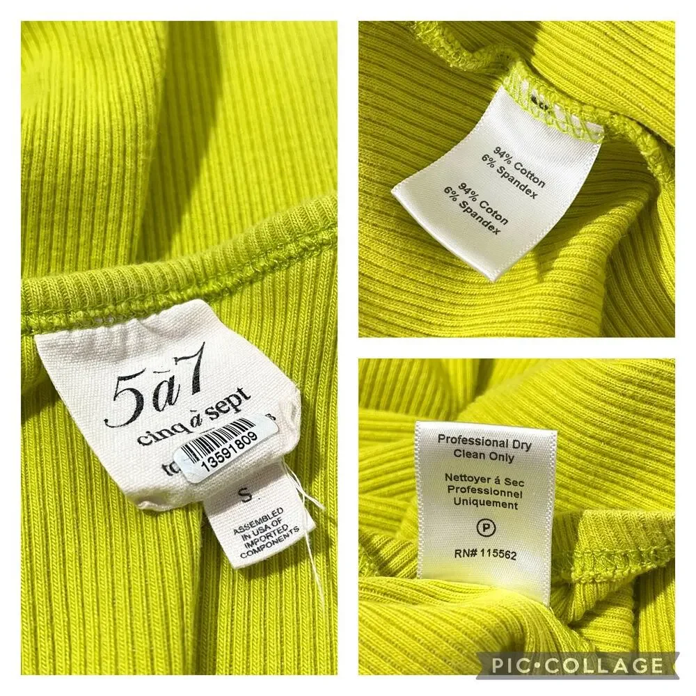 Cinq A Sept Tous Les jours Selva Dress Citronelle S - Picture 7 of 11